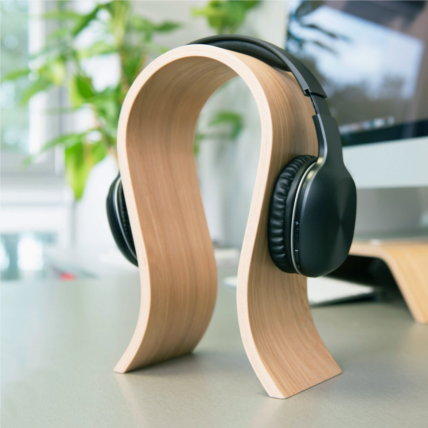 Wooden Headphones Stand, Minimalist, Scandinavian Design