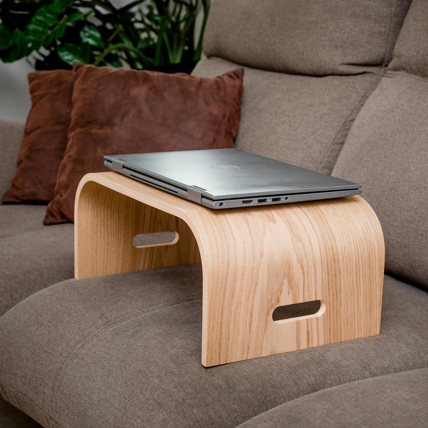 Wooden Laptop Tray - Portable Lap Desk with Ventilation