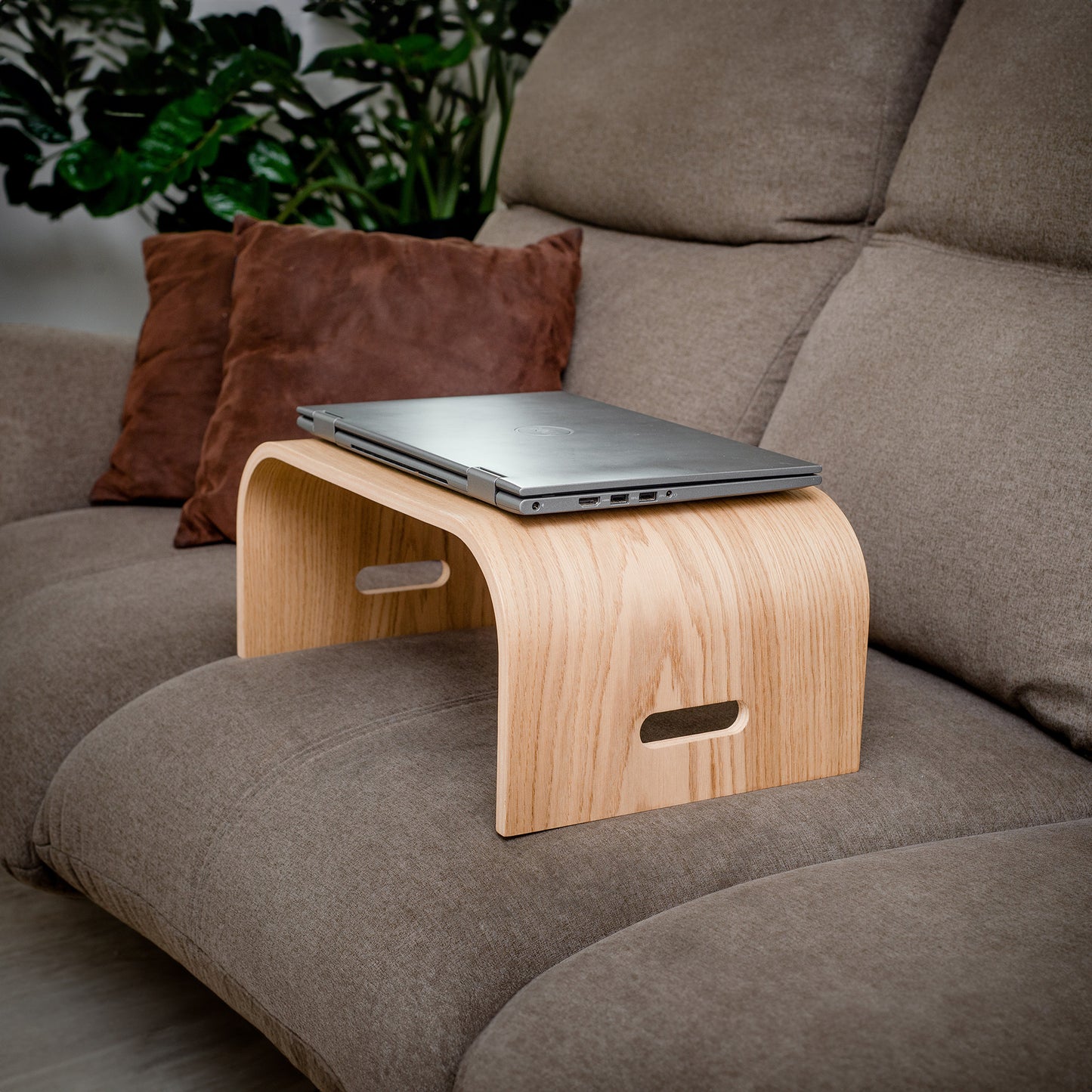 Wooden Laptop Tray - Portable Lap Desk with Ventilation